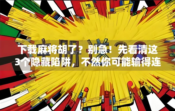 下载麻将胡了？别急！先看清这3个隐藏陷阱，不然你可能输得连底裤都不剩！