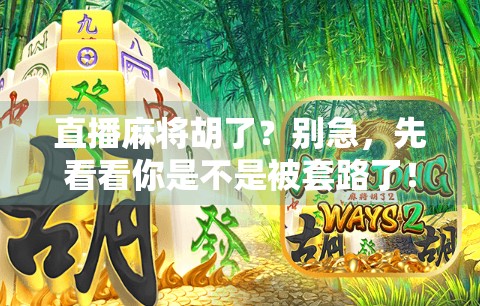 直播麻将胡了？别急，先看看你是不是被套路了！