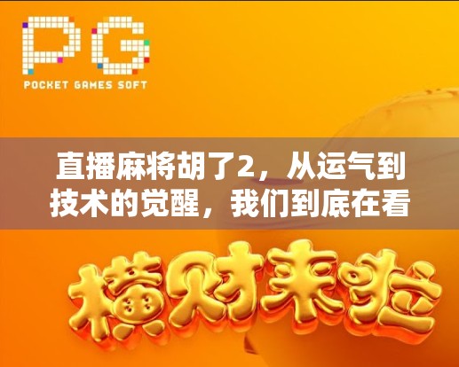 直播麻将胡了2，从运气到技术的觉醒，我们到底在看什么？