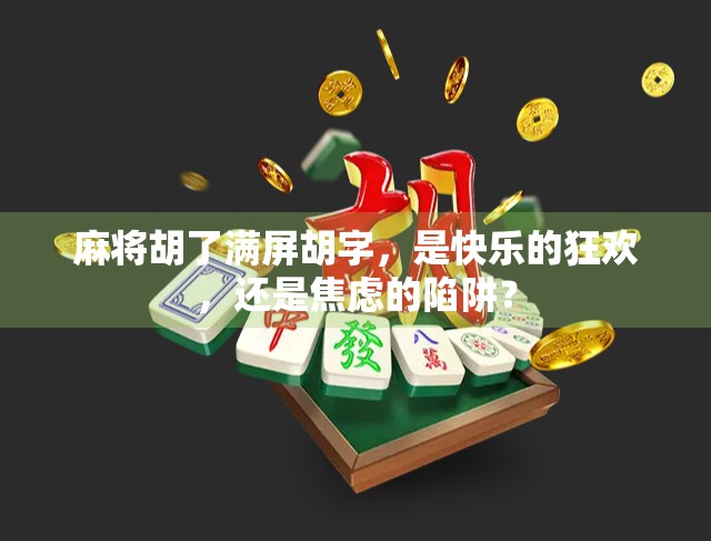 麻将胡了满屏胡字，是快乐的狂欢，还是焦虑的陷阱？