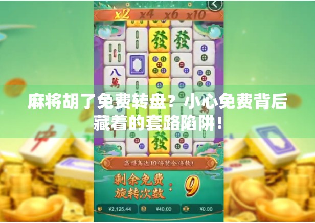 麻将胡了免费转盘？小心免费背后藏着的套路陷阱！
