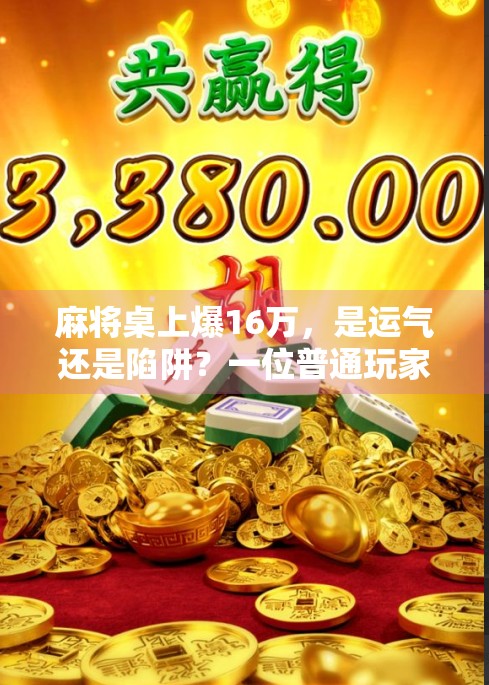 麻将桌上爆16万，是运气还是陷阱？一位普通玩家的惊魂一夜